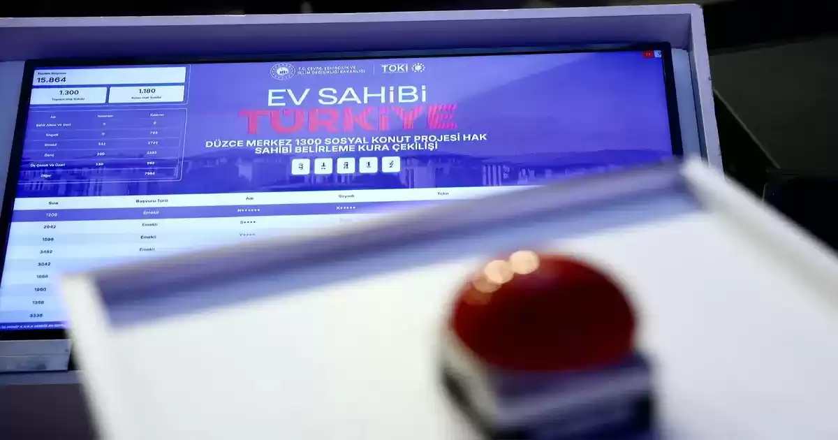 500 Bin Sosyal Konut Projesinde 69 İlde 312 Bin Hak Sahibi Belirlendi