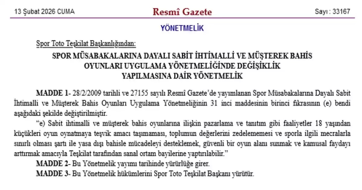 Bahis Oyunlarında Tanıtım ve Pazarlamaya Yeni Kurallar Getirildi