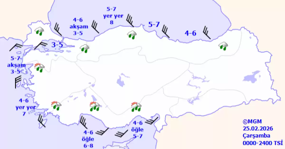 Batı Karadeniz ve Batı Akdeniz’de Kuvvetli Fırtına Uyarısı