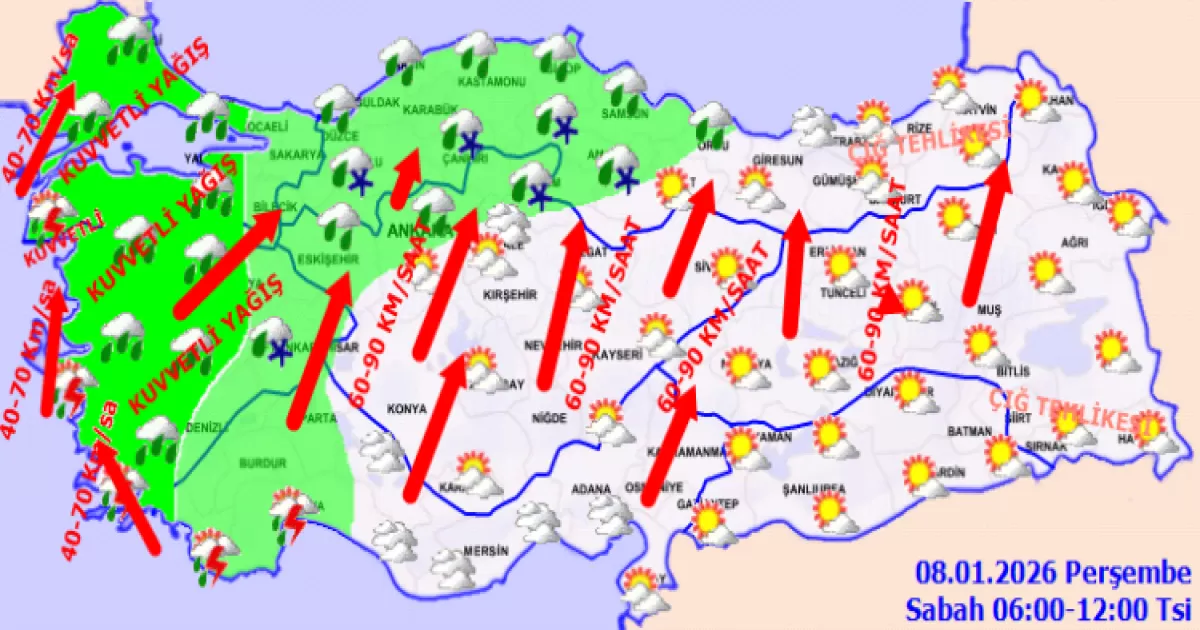 Denizlerimizde Fırtına Bekleniyor: Karadeniz, Marmara, Ege ve Batı Akdeniz Etkilenecek