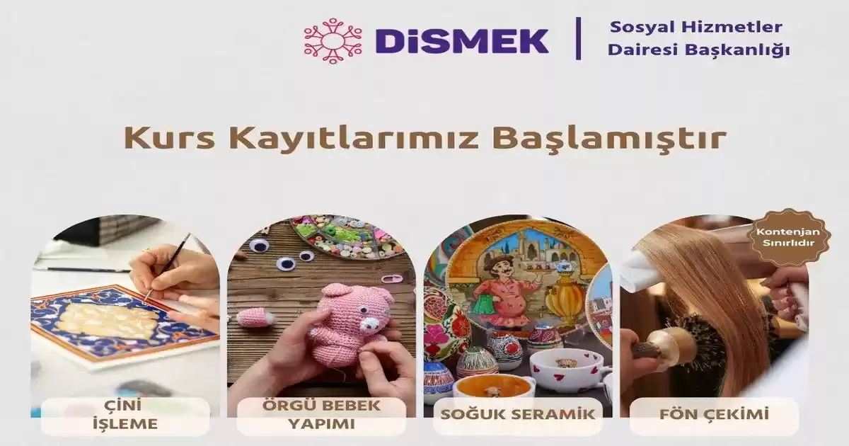 Diyarbakır Büyükşehir Belediyesi’nden 4 Yeni Mesleki ve Sanatsal Kurs