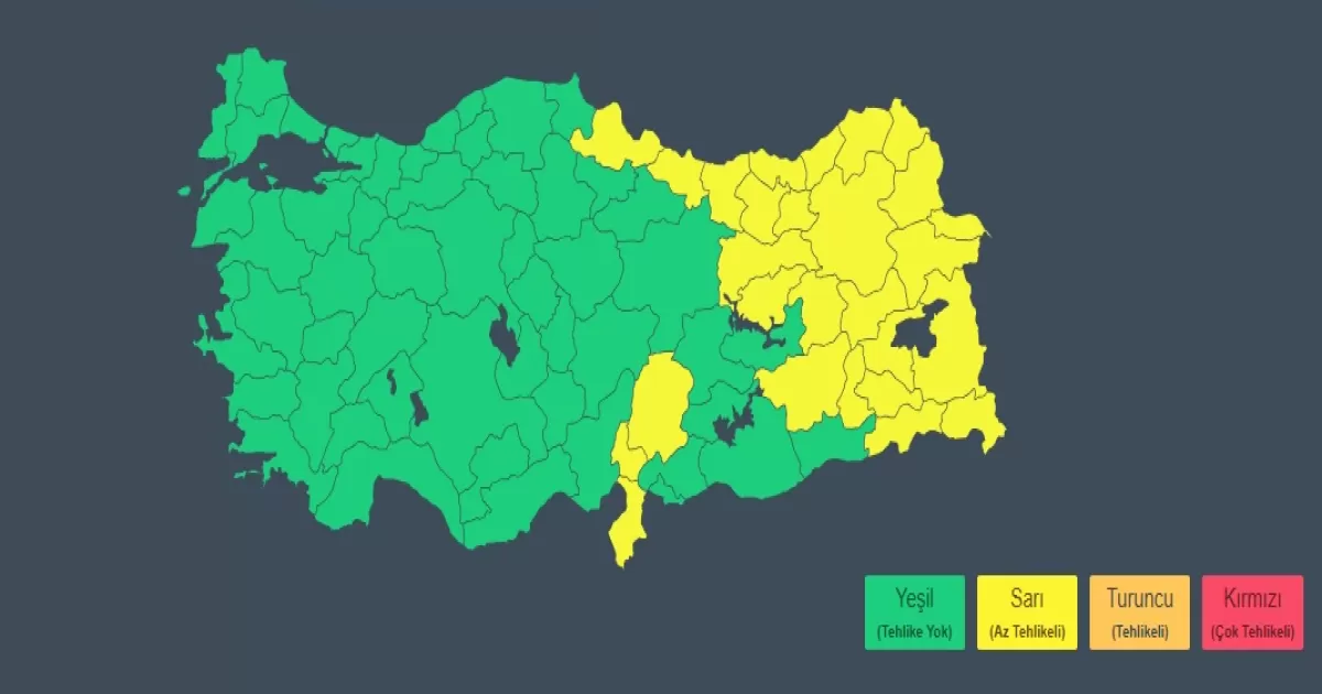 Doğu ve Güneydoğu Anadolu İçin Kuvvetli Rüzgar ve Fırtına Uyarısı