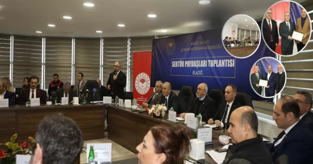 Elazığ’da Tarım ve Hayvancılık Sektör Paydaşları Toplantısı Yapıldı