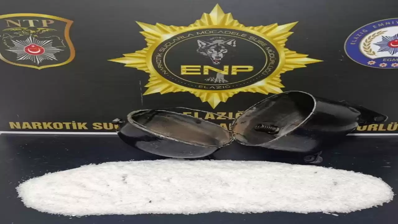 Elazığ’da Yolcu Otobüsünde 617 Gram Metamfetamin Ele Geçirildi