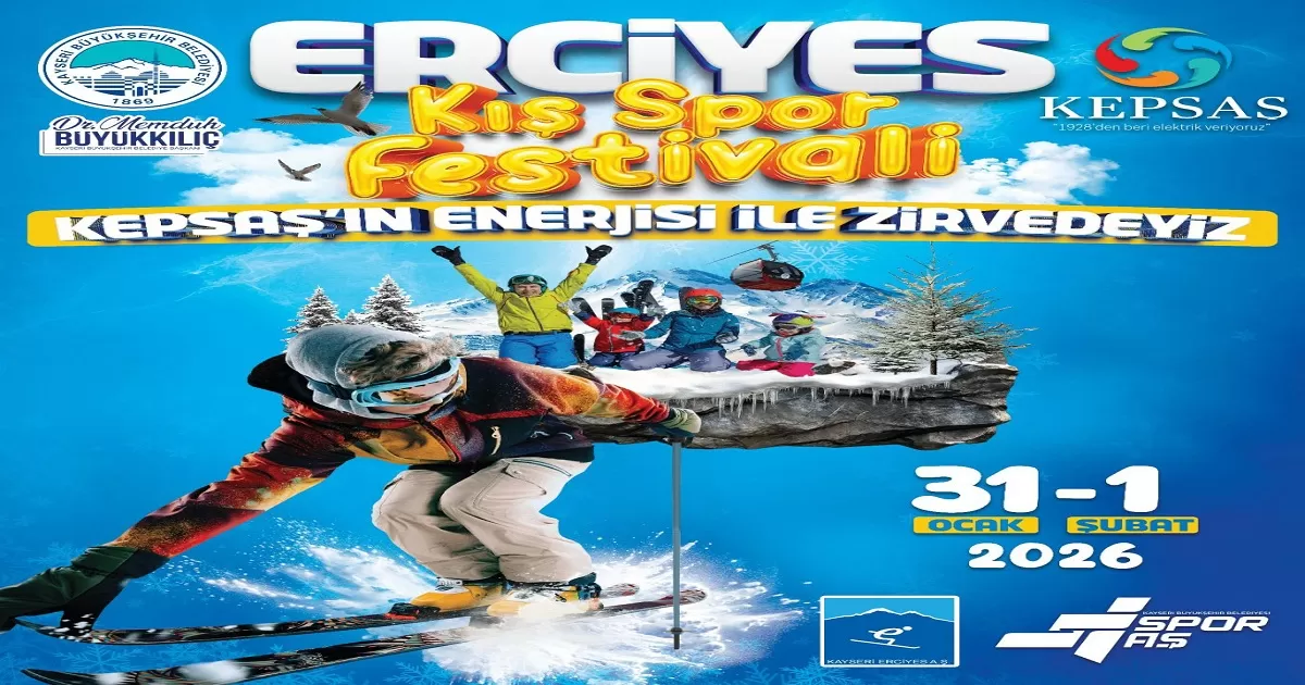 Erciyes Kış Spor Festivali 31 Ocak–1 Şubat’ta Sporseverlerle Buluşuyor