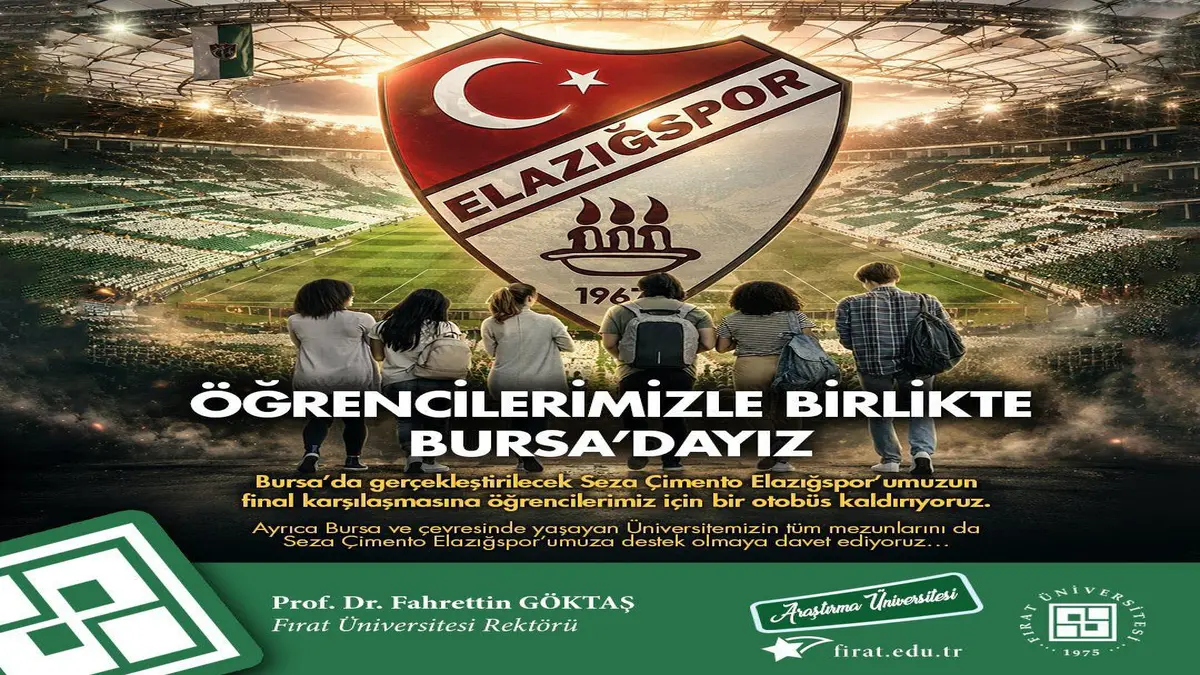 Fırat Üniversitesi Öğrencileriyle Bursa Yolunda: Elazığspor Finaline Destek