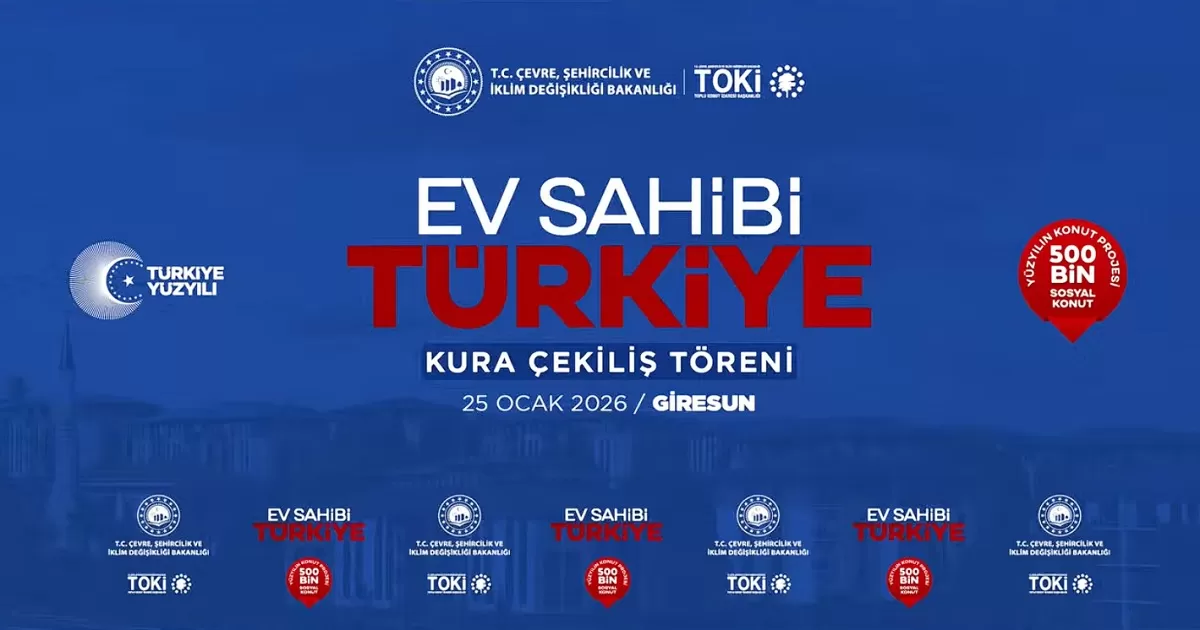 Giresun’da TOKİ’nin 500 Bin Sosyal Konut Projesi Kura Heyecanı