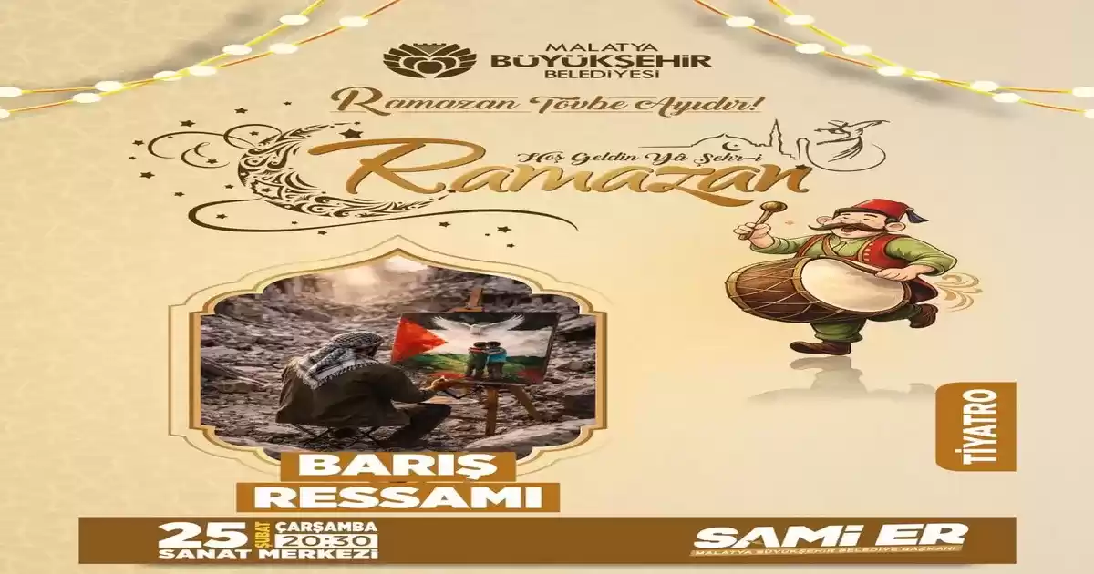Malatya da Barışın Gücünü Sahneye Taşıyan Tek Perdelik Drama Davet