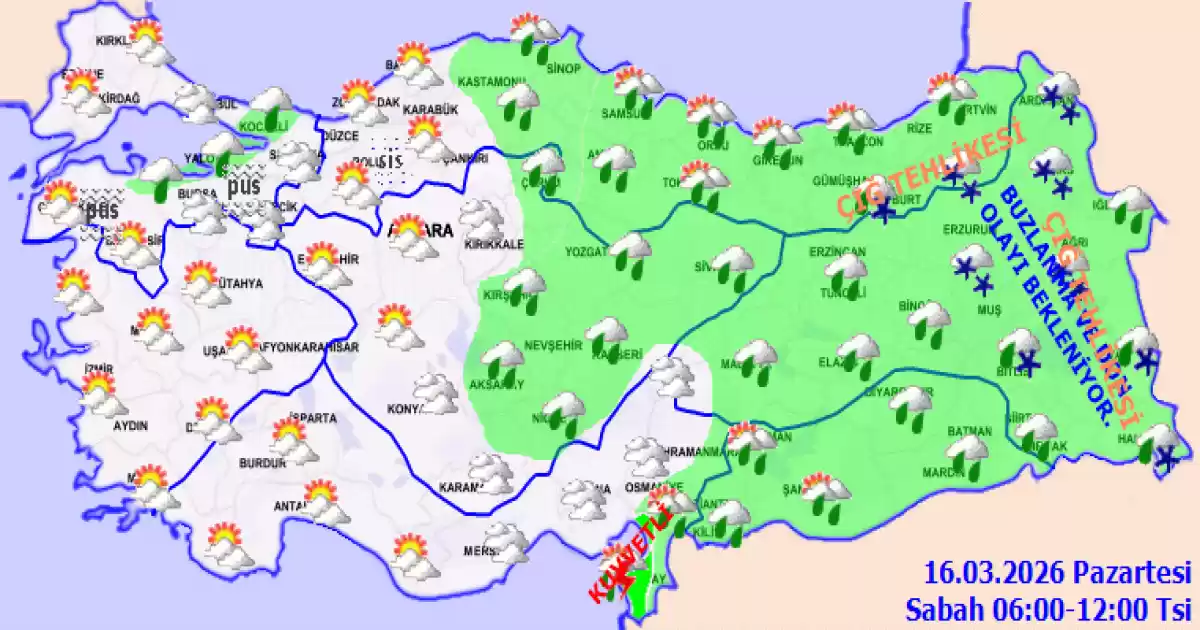 Meteoroloji Genel Müdürlüğü Uyardı: Birçok Bölgede Yağış Bekleniyor