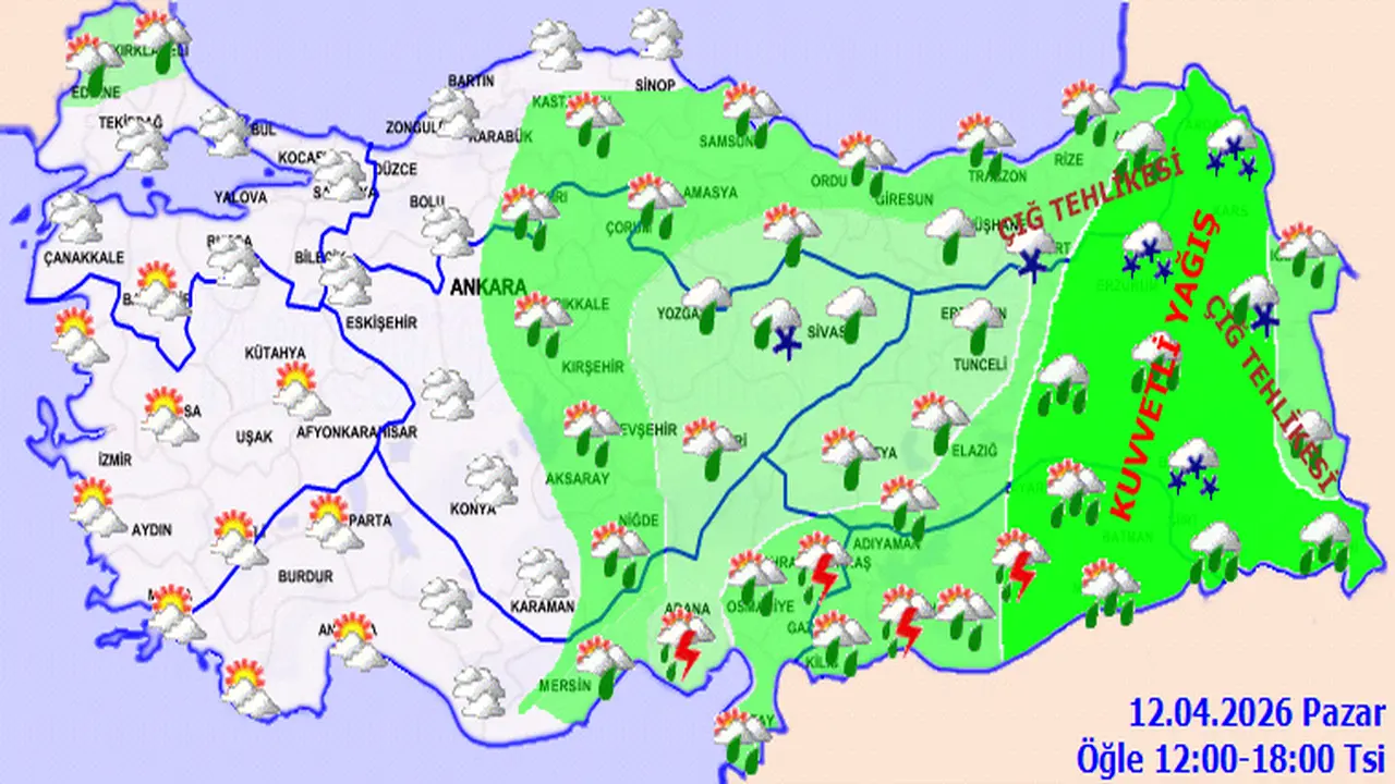 Meteorolojiden 3 İl İçin Kuvvetli Yağış Uyarısı