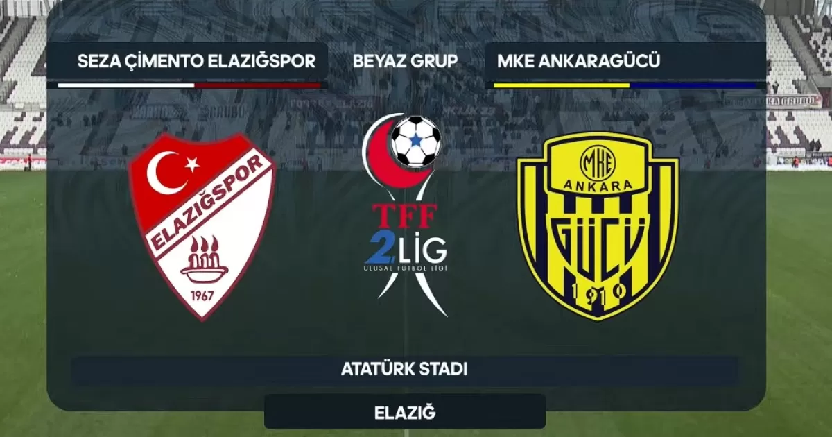 Seza Çimento Elazığspor’dan Farklı Galibiyet: Ankaragücü’nü 5-0 Mağlup Etti