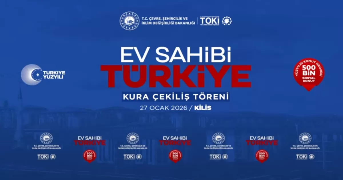 TOKİ Kilis’te bin 170 Sosyal Konut İçin Kura Çekti: Hak Sahipleri Belli Oldu