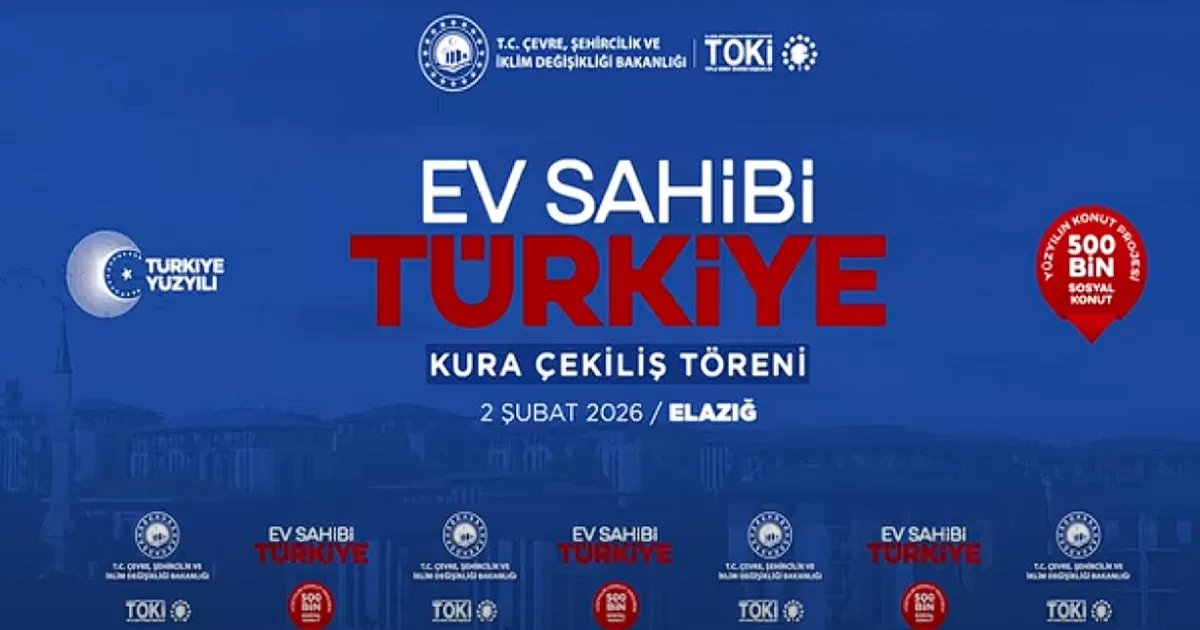 TOKİ’nin 500 Bin Sosyal Konut Projesi Kapsamında Elazığ’da 3 Bin 825 Konutun Hak Sahipleri Belirlendi