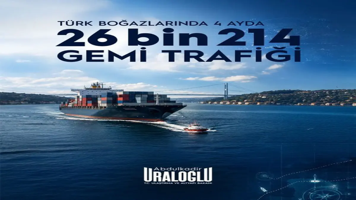 Türk Boğazları’ndan 4 Ayda 26 Bin 214 Gemi Geçti