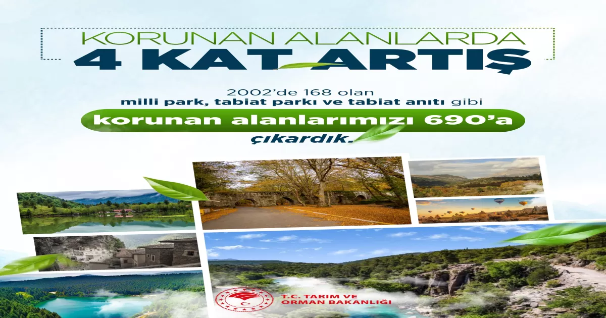 Türkiye’de Korunan Alan Sayısı 4 Kat Arttı