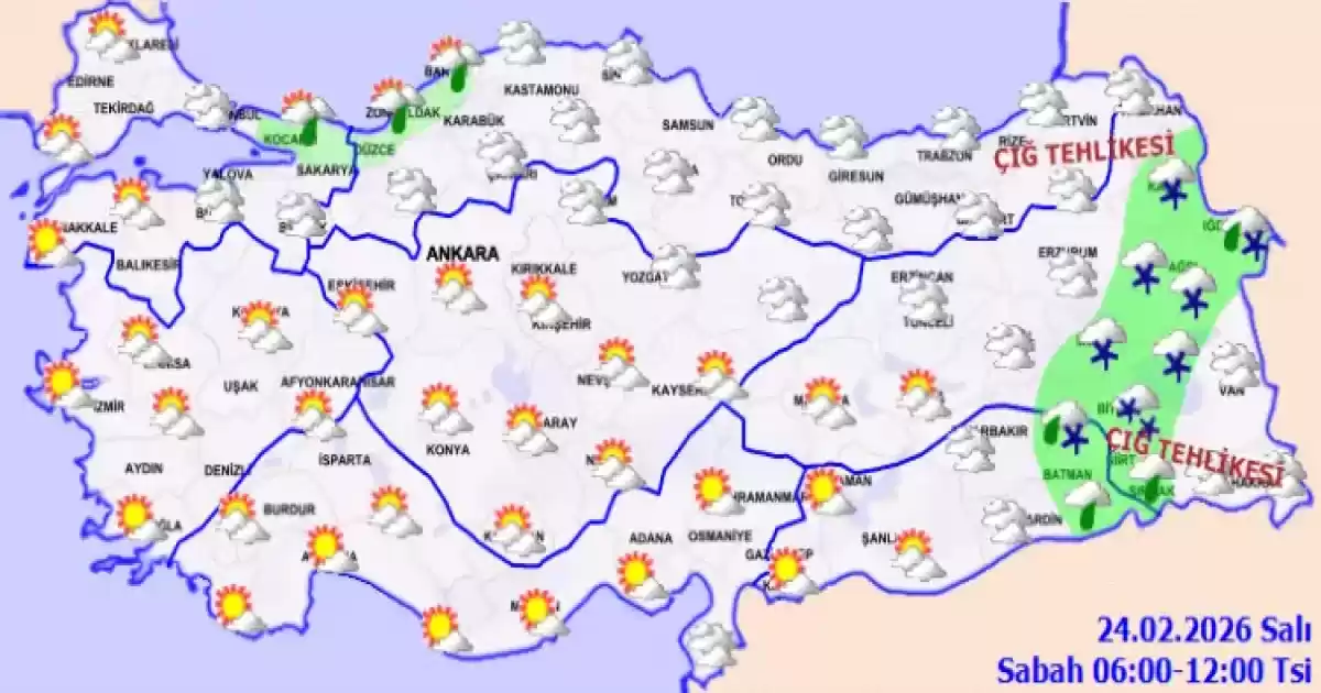 Yurt Genelinde Yağışlı Hava Etkisi: Yüksek Kesimlerde Kar ve Çığ Uyarısı