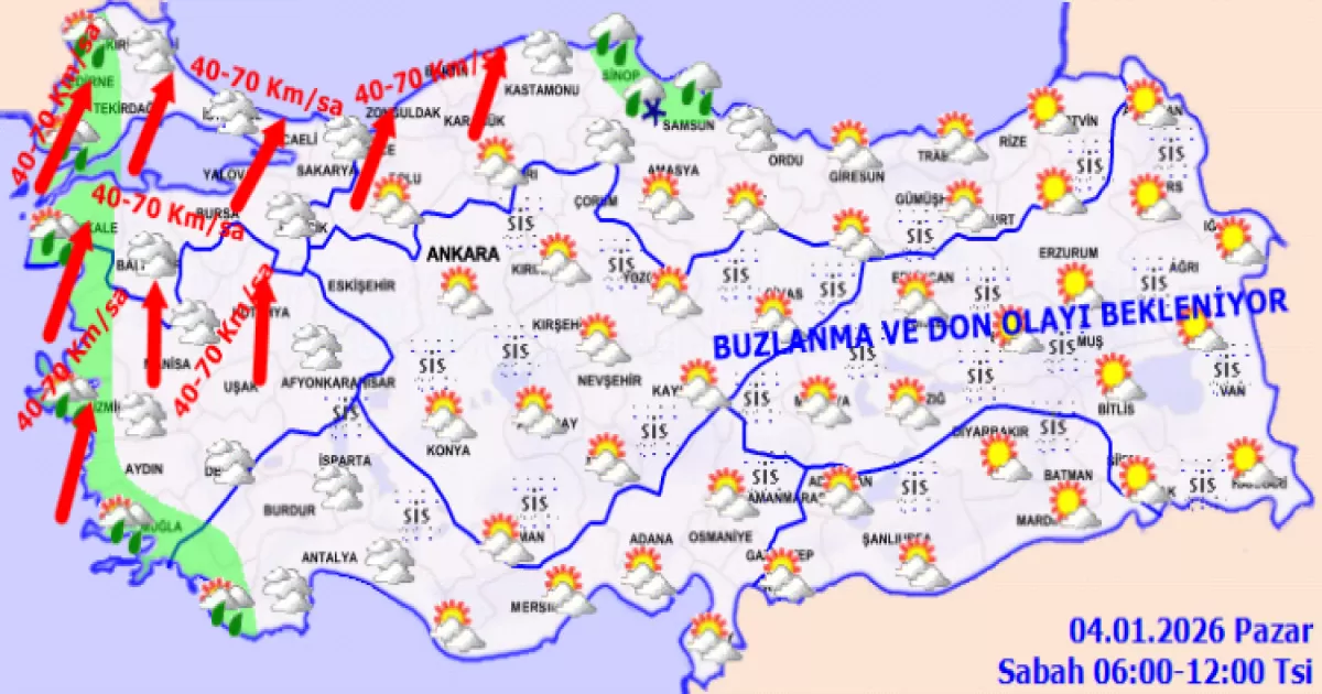 Yurtta Bugün Hava Nasıl Olacak? Meteoroloji’den Fırtına, Don ve Çığ Uyarısı